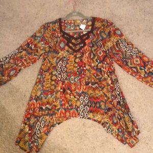 Multicolored long sleeve shirt